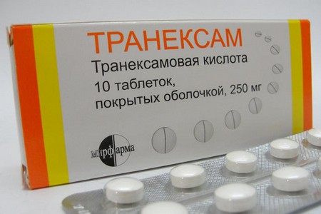 Транексамовая кислота таблетки