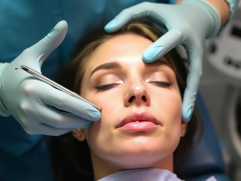 How facial liposuction is performedфото